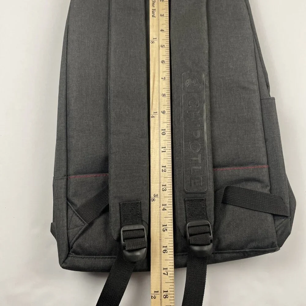 Chipotle Rolltop Backpack Laptop Sleeve Zip Closure Inside Divider Padded Canvas